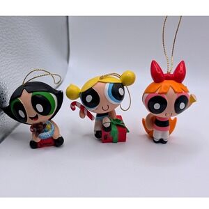 Powerpuff Girls Holiday Ornaments Set Blossom Bubbles Buttercup Cartoon Network